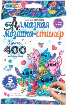 Набор алмазной вышивки MultiArt Стикер Стич / STICK-STICH-129535