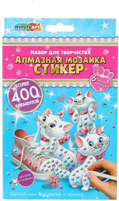 Набор алмазной вышивки MultiArt Стикер Кошечка Мэри / STICK-MAR-129536