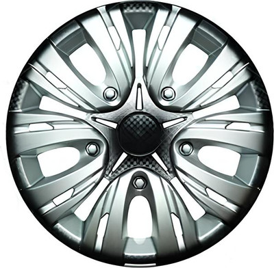 Набор колпаков LION Лион 13" карбон пруж. LW1309 (2шт, серебристо-черный)