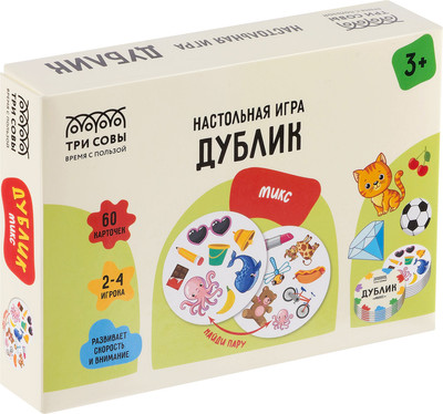 Настольная игра Три совы Дублик. Микс / НИ_66570