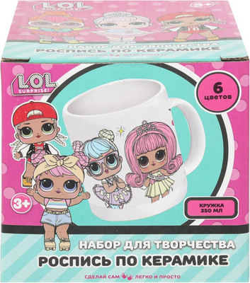 Набор для творчества MultiArt Кружка для росписи ЛОЛ / MUG-130363