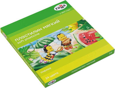 Пластилин ГАММА Пчелка / 190820201 (24цв)