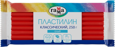 Пластилин ГАММА Классический / 270818_02 (алый)