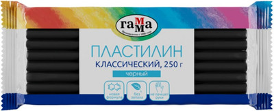 Пластилин ГАММА Классический / 270818_06 (черный)