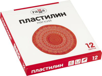 Пластилин ГАММА 2001241_12 (12цв)