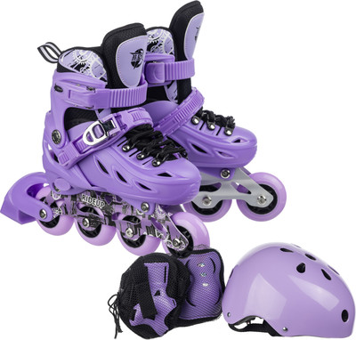 Роликовые коньки Ricos JSS8099-set S (черный/фиолетовый)