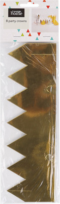Украшение для праздника Darvish Корона / DV-H-1765 (8шт, золотой/серебряный)