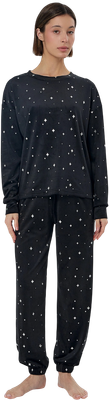 Пижама Mark Formelle 592618 (р.164/170-92-98, звезды на черном)