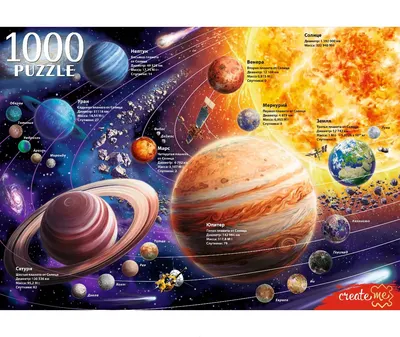 Пазл РЫЖИЙ КОТ Солнечная система 16+ / П1000-9845 (1000эл)