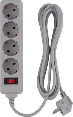Сетевой фильтр Buro 400SL-5-G (5м, серый)