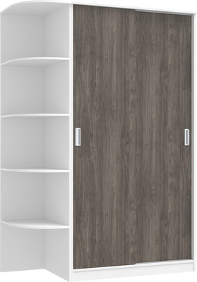 Шкаф-купе Кортекс-мебель Лагуна ШК04-00 (белый/орех элия, левая консоль)
