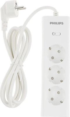 Сетевой фильтр Philips CHP2135WA/51 (2м, 3 розетки, белый)