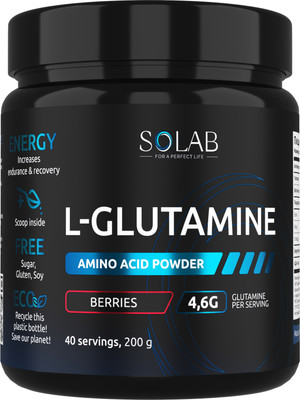 L-глютамин SOLAB Лесные ягоды (200г)