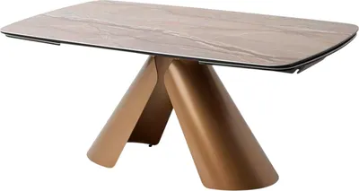 Обеденный стол M-City Calderon 180 Gloss Grand Cordillera / 614M06010 (керамика/бронзовый винтажный)