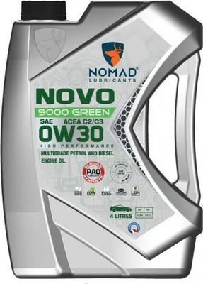Моторное масло NOMAD Novo 9000 Green 0W-30 ACEA C2/C3 / 32379 (4л)