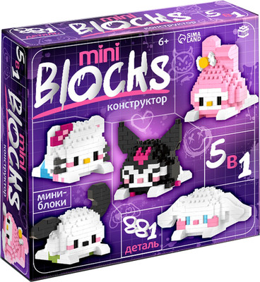 Конструктор Unicon Mini Blocks Веселые друзья / 10911634