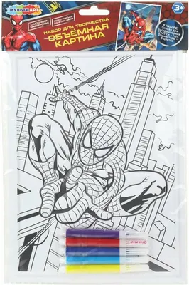 Объемная картина MultiArt Спайдермэн / VMP-128161
