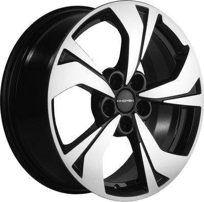 Литой диск Khomen KHW1724 Nissan Juke 17x7" 5x114.3мм DIA 66.1мм ET 35мм (Black FP)