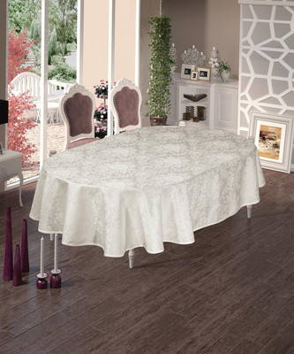 Скатерть DO&CO Begonya 160x220 / 12224 (кремовый)