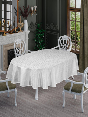 Скатерть DO&CO Nergis 160x220 / 12226 (белый)