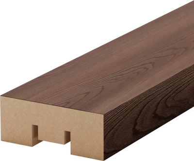 Рейка интерьерная STELLA МДФ Бриона Light Орех Бразильский (2700x40x16)