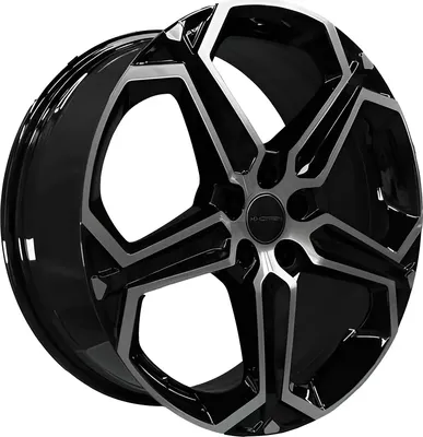 Литой диск Khomen KHW1909 Geely/Changan 19x7.5" 5x114.3мм DIA 60.1мм ET 45мм (Black FP)