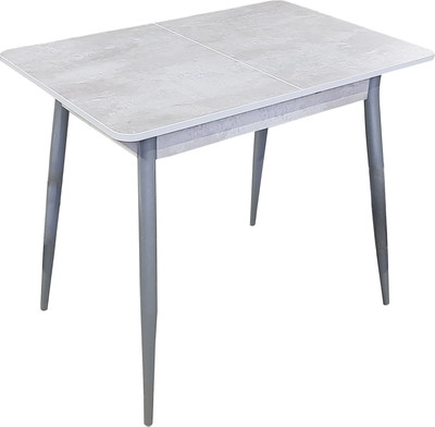 Обеденный стол Древпром Бостон ДП1-01-10 60x90-127 (шелковый камень/металлик)