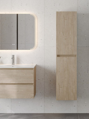 Шкаф-пенал для ванной Teymi Laina 35 / T60828 (светлый дуб)