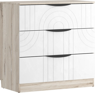 Комод Речицадрев Лира Р397.03 (дуб нокс лайт SWN/перламутровый жемчуг)