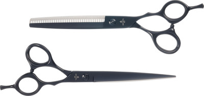 Ножницы парикмахерские Dewal SET-BS8-7 (2шт, черный)