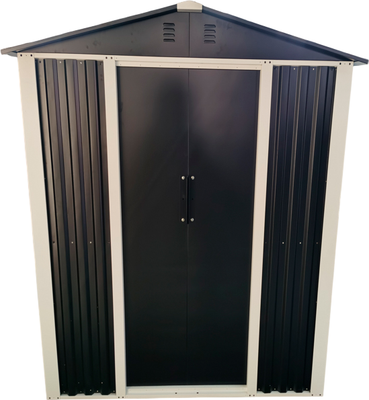 Сарай из металла Garvill TR-02 / 6х4 (черный)