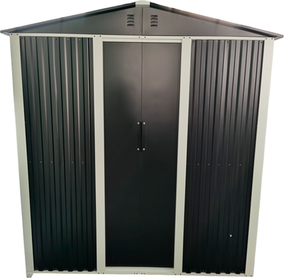 Сарай из металла Garvill TR-05 / 8х8 (черный)