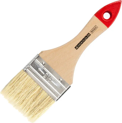 Кисть малярная 4Walls Basic Флейцевая натуральная щетина / KFNSDRB63 (63мм)