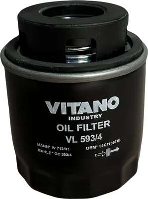 Масляный фильтр Vitano VL 593/4