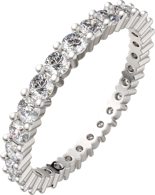 Кольцо из белого золота ZORKA 2D00260.14K.W (р.16, с бриллиантом)