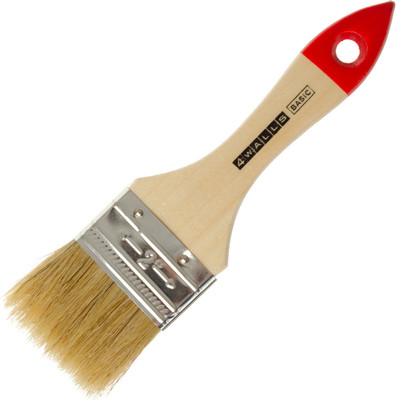 Кисть малярная 4Walls Basic Флейцевая натуральная щетина / KFNSDRB50 (50мм)