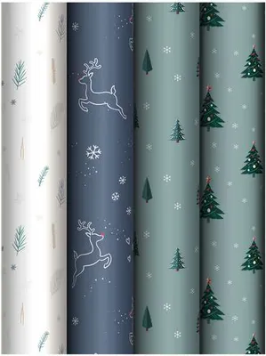 Бумага для оформления подарков Meshu Christmas Tree / MS_66817