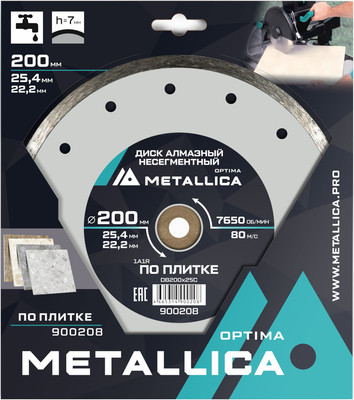 Отрезной диск алмазный Metallica Optima / 900208