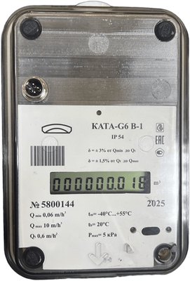 Счетчик газа бытовой БелОМО Ката-G6 В-1 / 8348-21