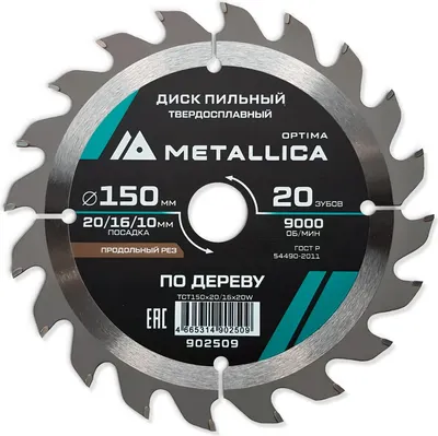 Пильный диск Metallica Optima / 902509