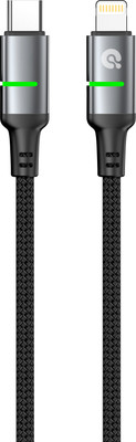 Кабель Atomic SparkX USB-C-Lightning / 30.418 (1.2м, черный)
