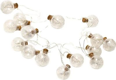 Светодиодная гирлянда Белбогемия Шары Конфетти / 105270 (1.6м, 15 лампочек, белый)