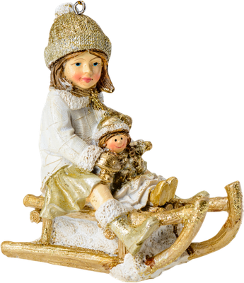 Елочная игрушка Белбогемия Новогодняя A1646027CA / 108784 (10x5.5x10.5см)