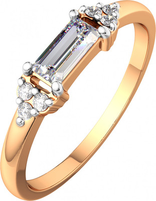 Кольцо из розового золота ZORKA 210956.14K.R.ZZ (р.17.5, с фианитами)