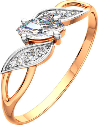 Кольцо из розового золота ZORKA 210060 (р.16.5, с фианитами)