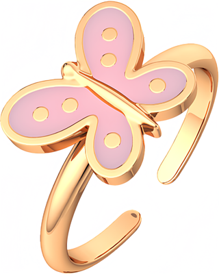 Кольцо из розового золота ZORKA 200057 (р.12, с эмалью)