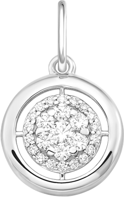 Подвеска из серебра 7 КАРАТ П3217-053С (с фианитами)