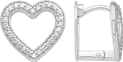 Серьги из серебра 7 КАРАТ П2217-042С (с фианитами)