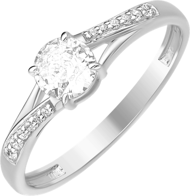 Кольцо из серебра 7 КАРАТ П1217-005С (р.18.5, с фианитами)