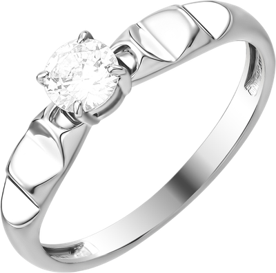 Кольцо из серебра 7 КАРАТ П1217-064С (р.17.5, с фианитами)